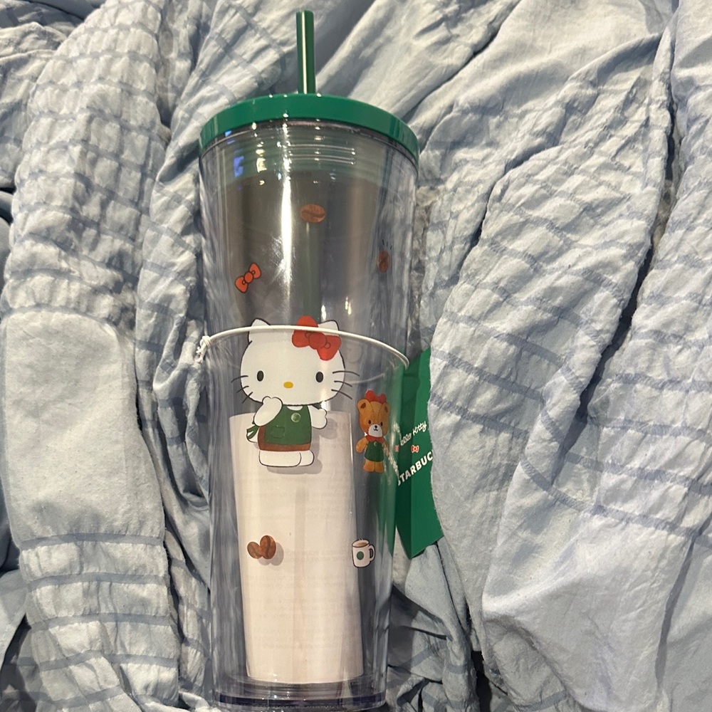 Starbucks Green Lid Tumbler with Cute Character Design